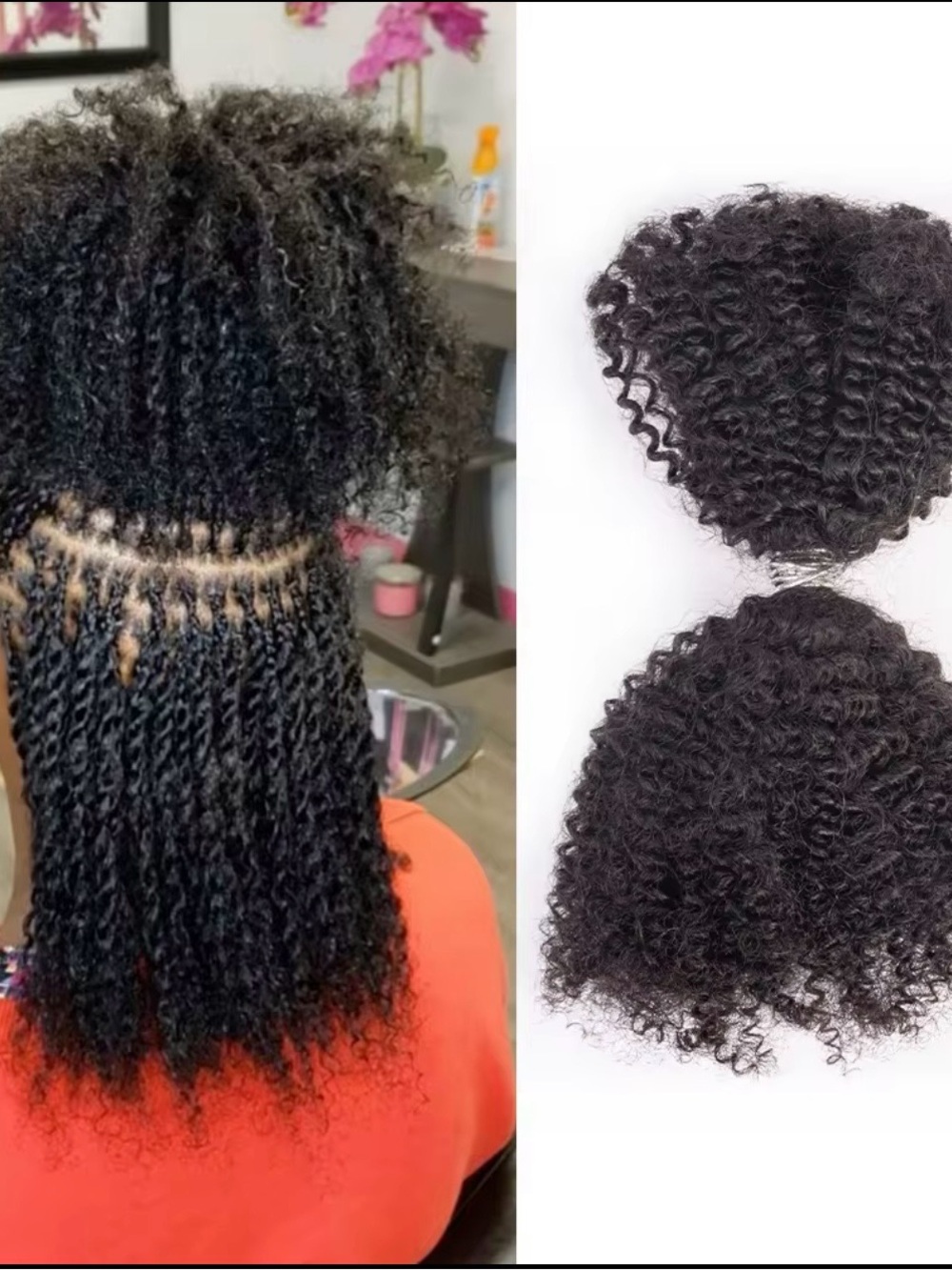18 inch Afro kinky 4-5 packs for full head(1=50g)